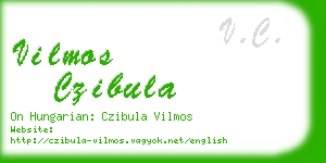 vilmos czibula business card